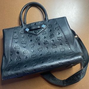 MCM Leather Tote Satchel